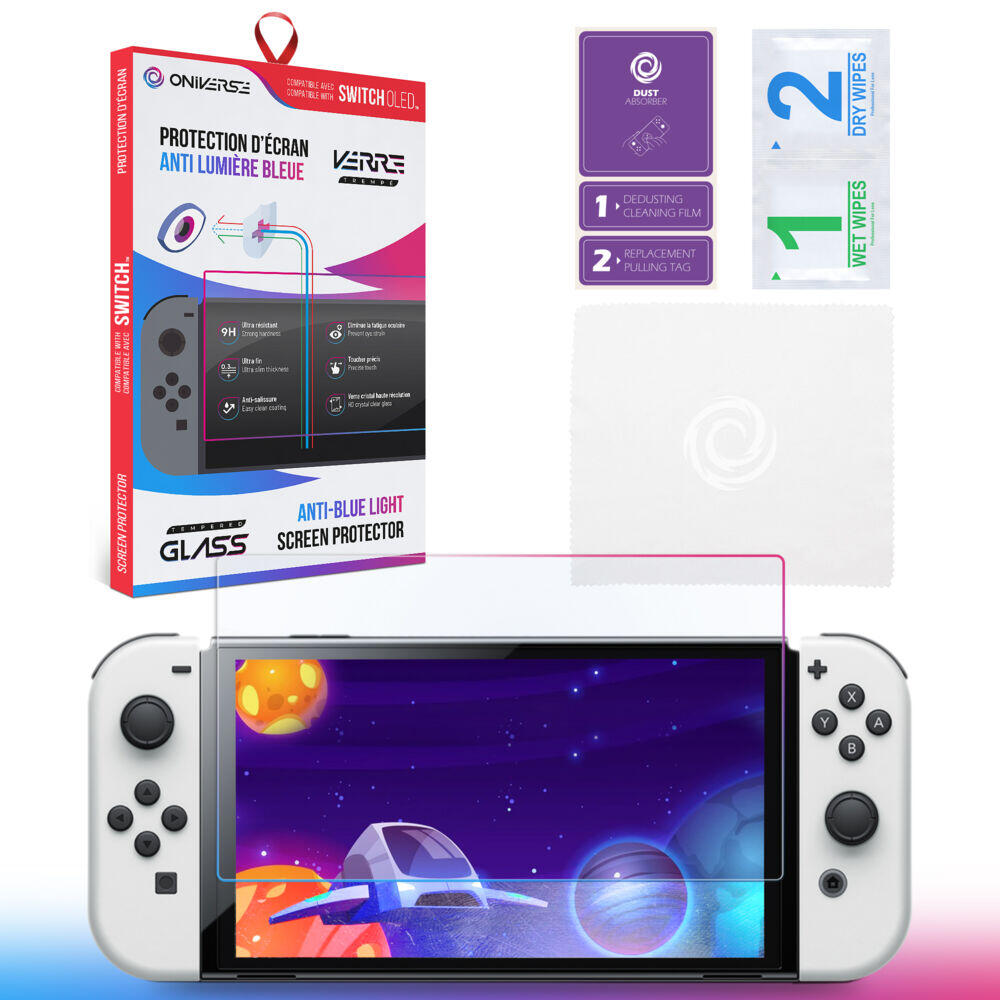 ONIVERSE Anti-blue light beskyttelsesskjerm for konsoll (SWITCH OLED)