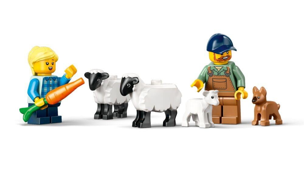 LEGO® City Sett med rød traktor, henger og sau 60461