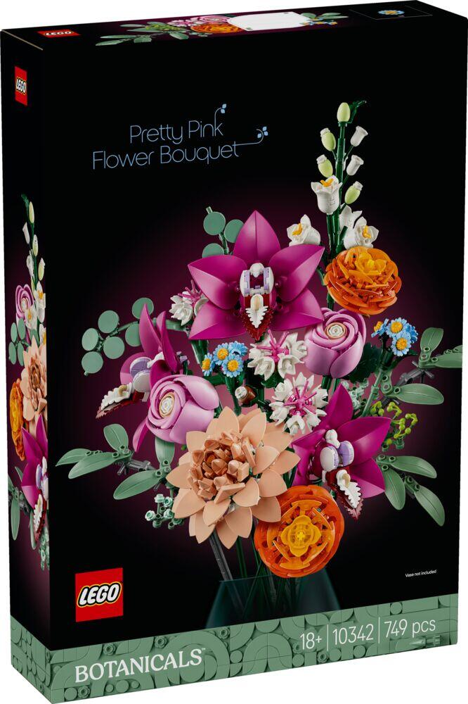 LEGO® Botanicals Vakker bukett med rosa blomster 10342