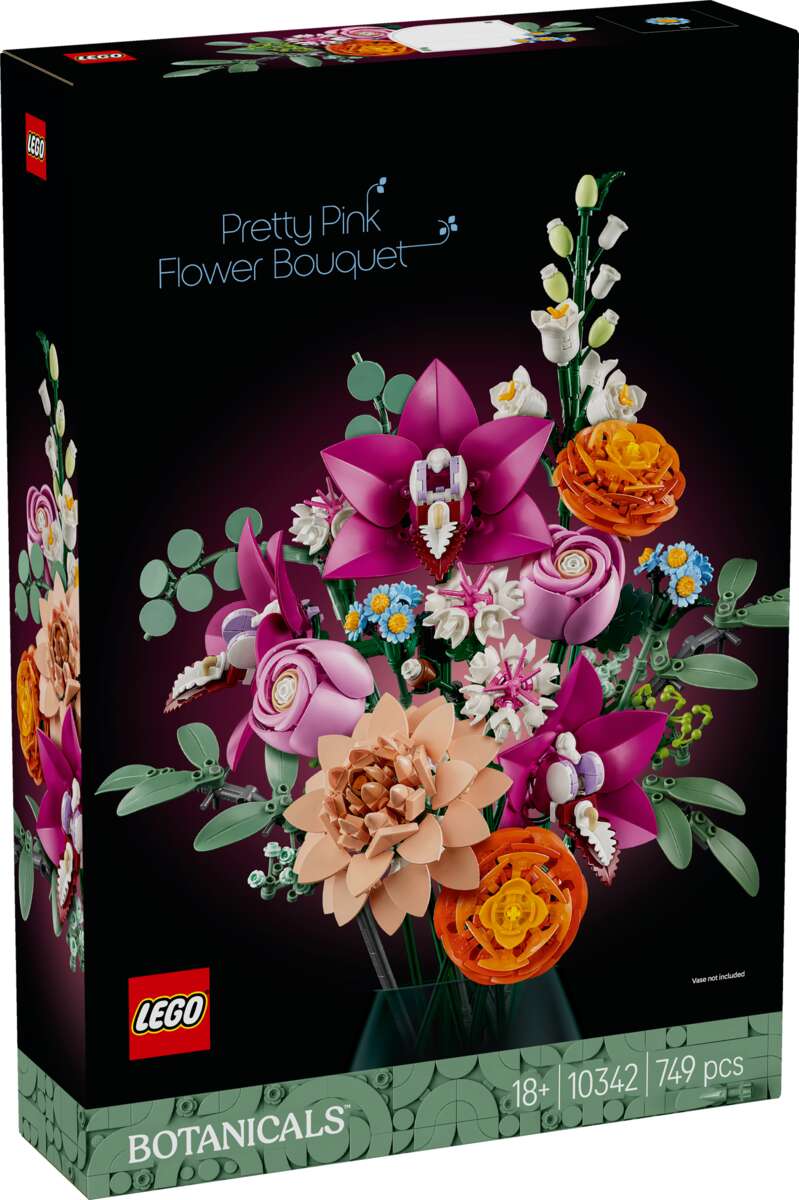 LEGO® Botanicals Vakker bukett med rosa blomster 10342