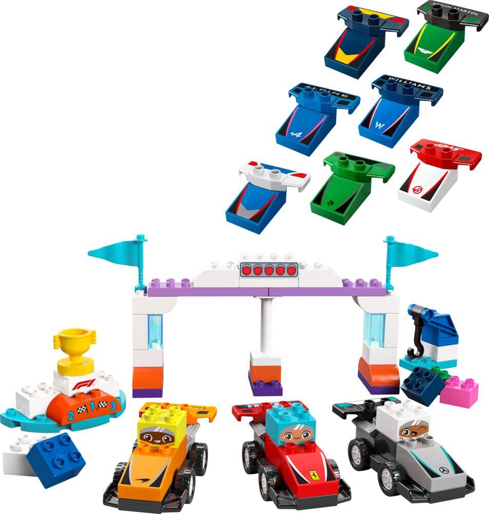 LEGO® DUPLO® Town F1® Team med racerbiler og sjåfører 10445