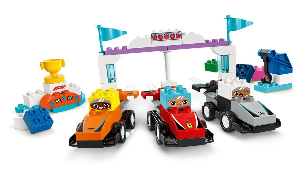 LEGO® DUPLO® Town F1® Team med racerbiler og sjåfører 10445