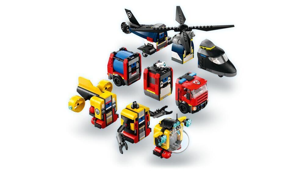 LEGO® City Pakke med helikopter, brannbil og ubåt 60462