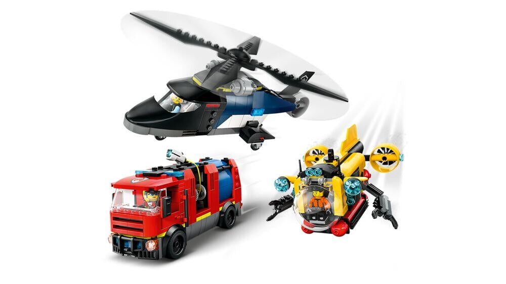 LEGO® City Pakke med helikopter, brannbil og ubåt 60462