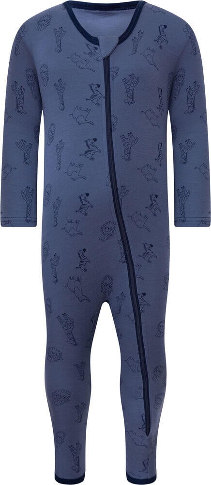 Okidoki merinoull/bambus nattdrakt baby