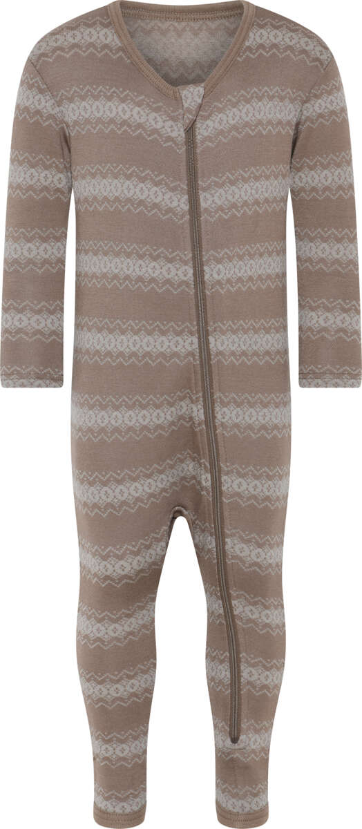 Okidoki merinoull/bambus nattdrakt baby