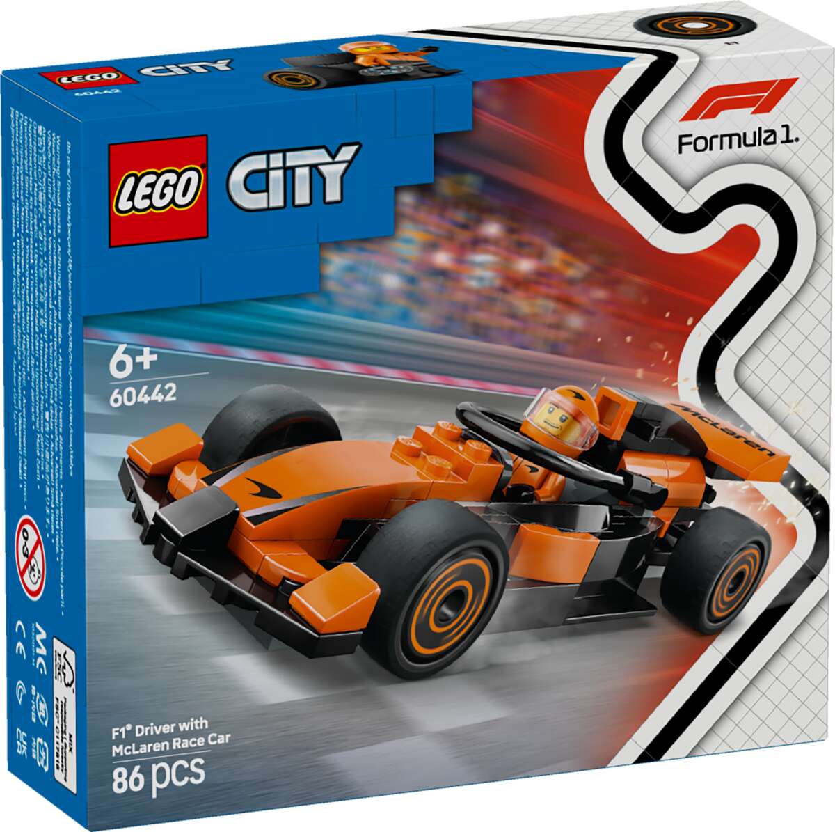 LEGO® City F1®-fører med McLaren-racerbil 60442