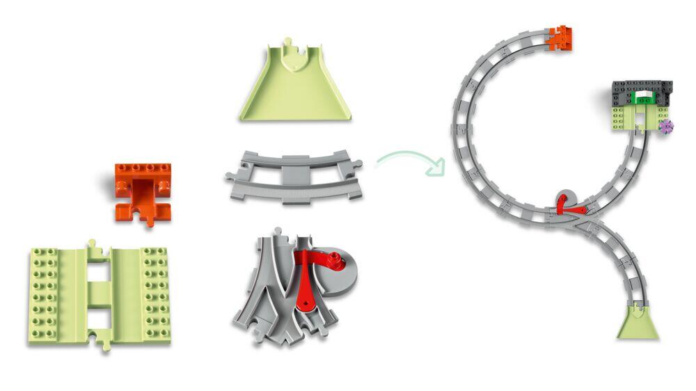 LEGO® DUPLO® Town Utvidelsessett med togtunnel og skinner 10425