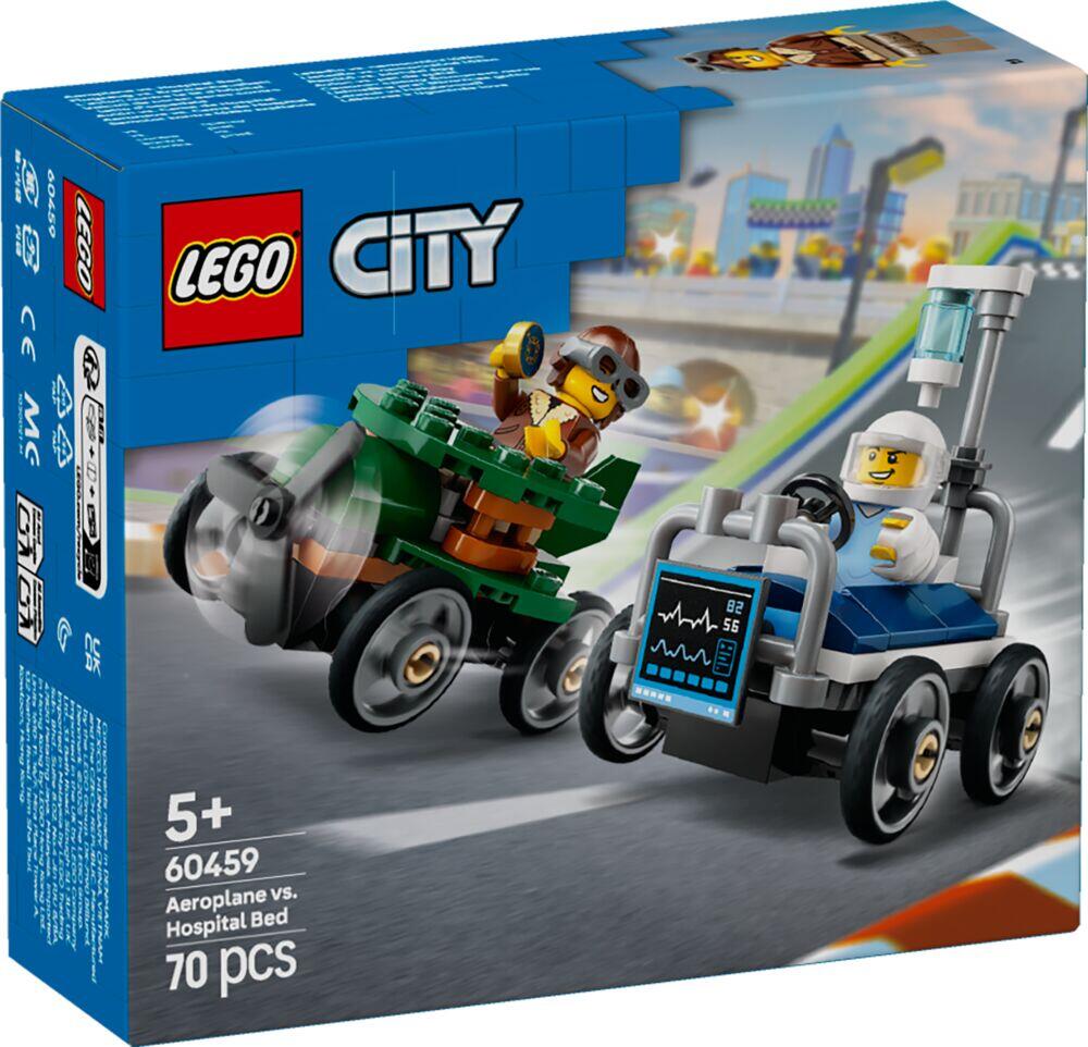 LEGO® City Racerbilpakke flybil mot sykesengbil 60459