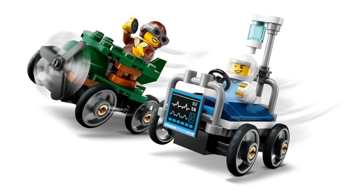 LEGO® City Racerbilpakke flybil mot sykesengbil 60459