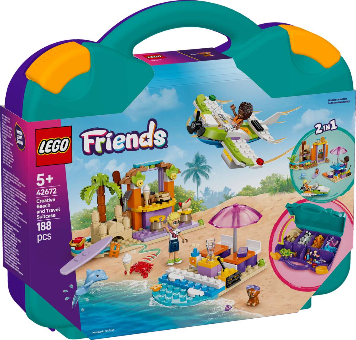 LEGO® Friends Kreativ reise- og strandkoffert 42672