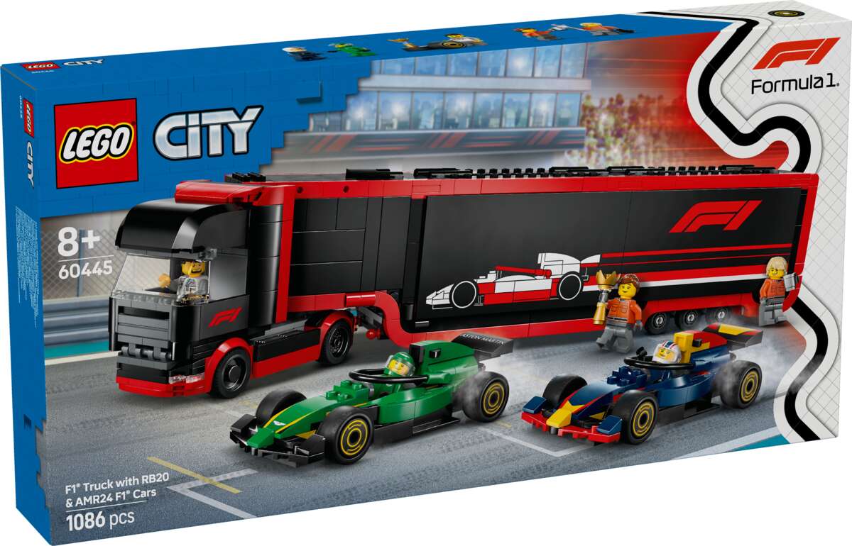 LEGO® City F1®-trailer med F1® RB20 og AMR24 60445