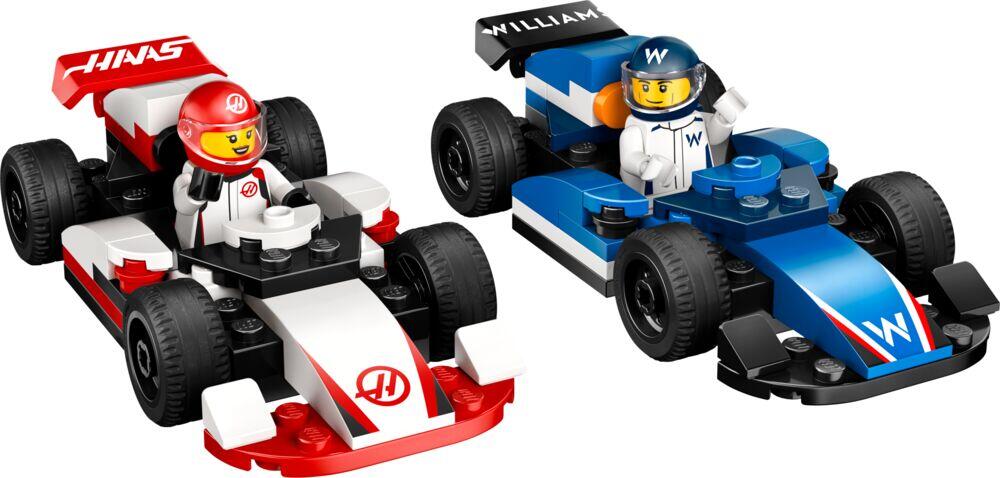 LEGO® City F1® Williams Racing og Haas F1® racerbiler 60464