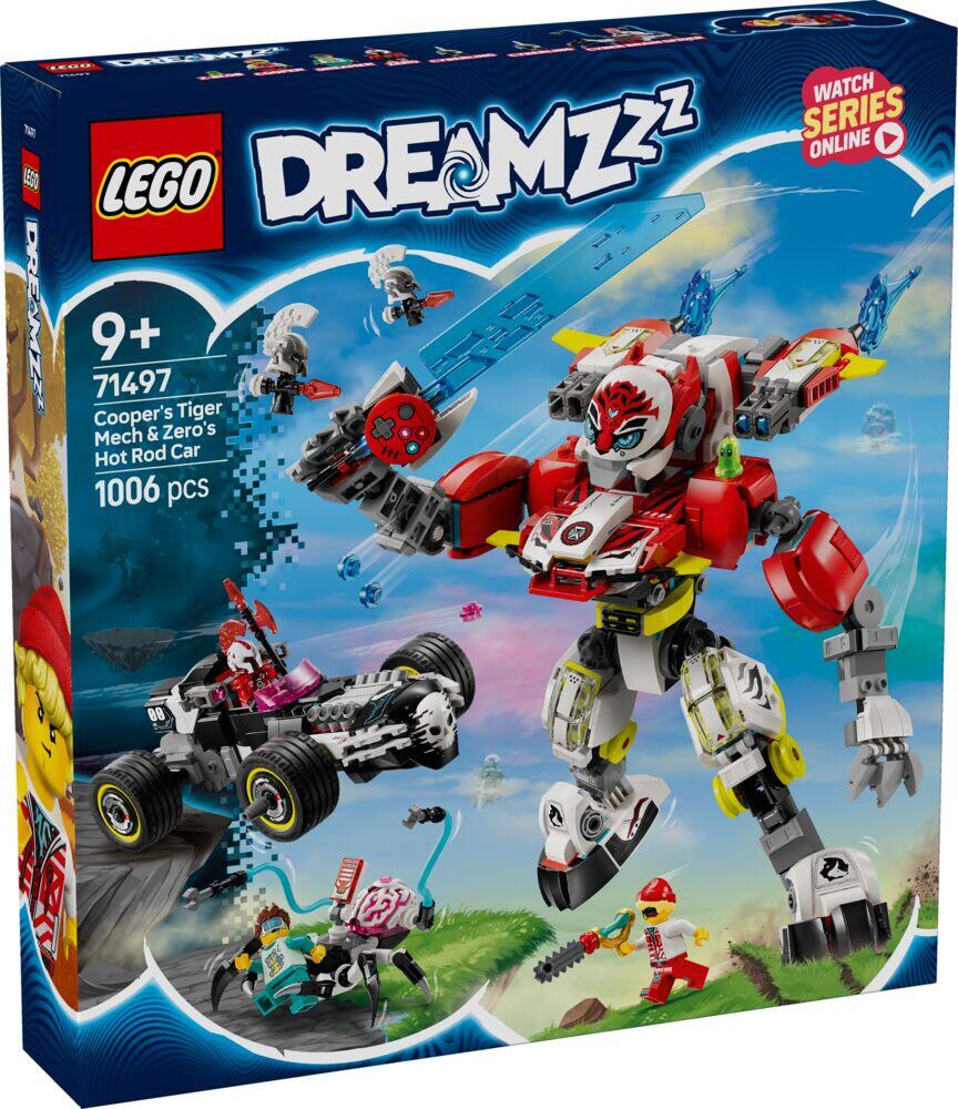 LEGO® DREAMZzz™ Coopers tigerrobot og Zeros hotrod 71497