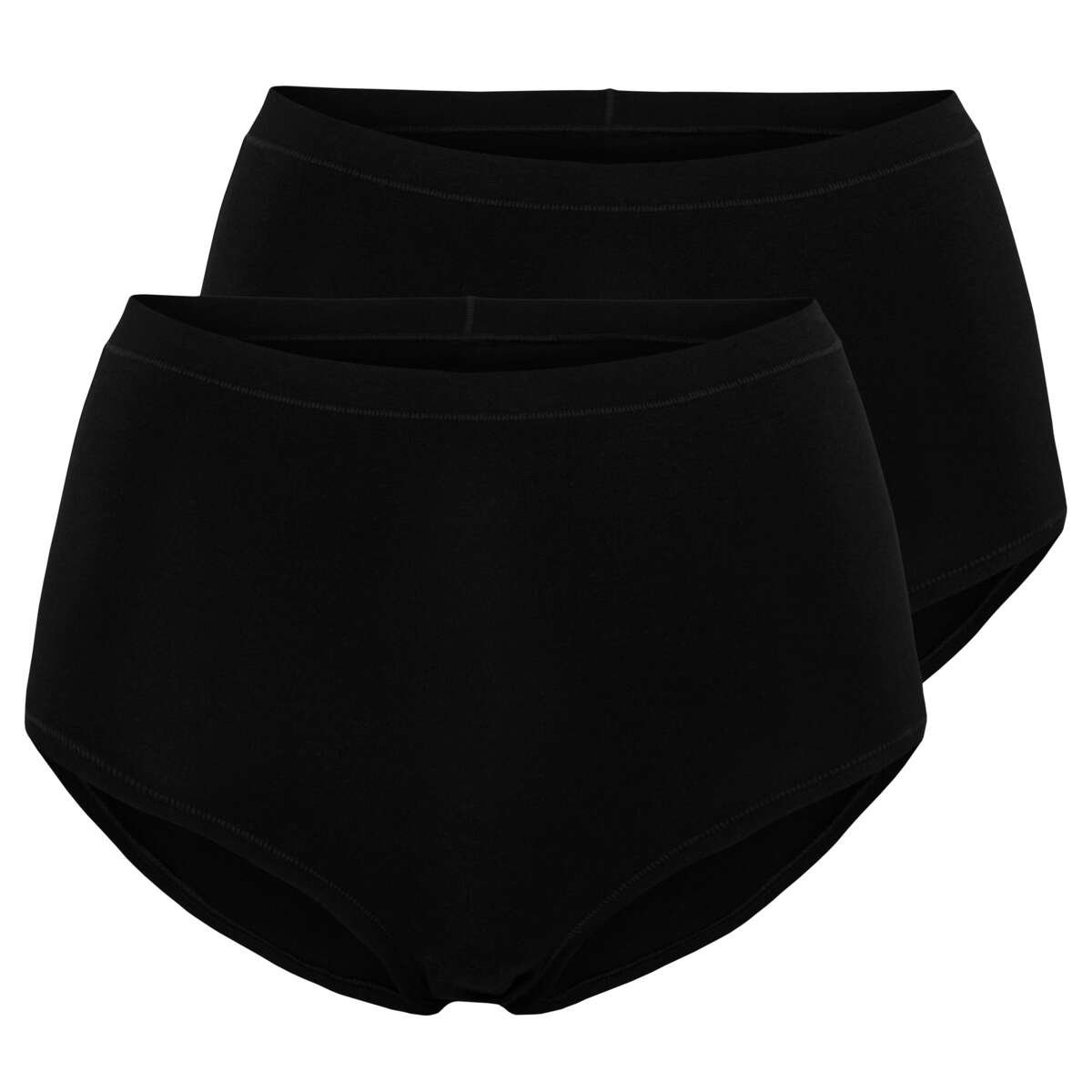 Pierre Robert bomull highwaist-truser 2-pk dame