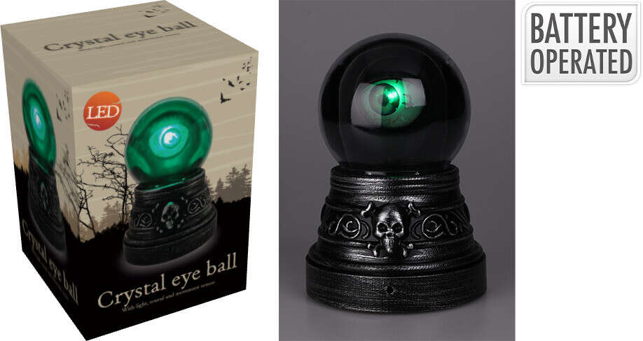 Halloween krystallkule med øye