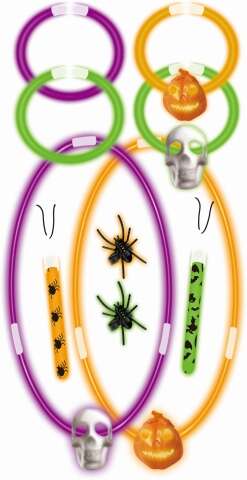 Halloween glow in the dark sett 10pk