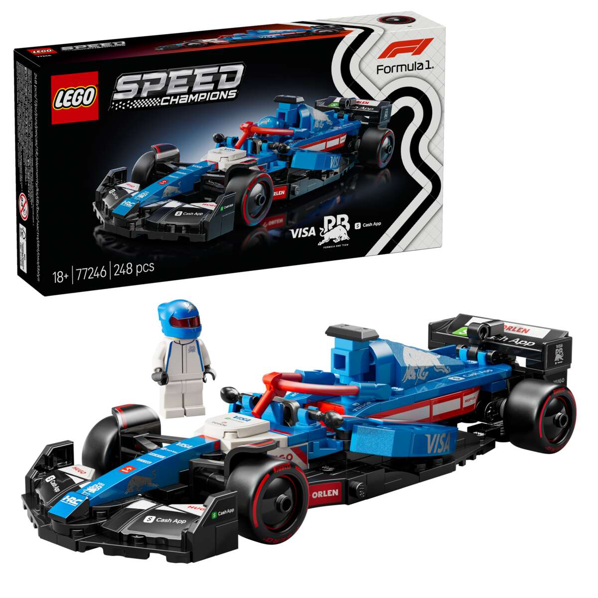 LEGO® Speed Champions Visa Cash App RB VCARB 01 F1®-racerbil 77246