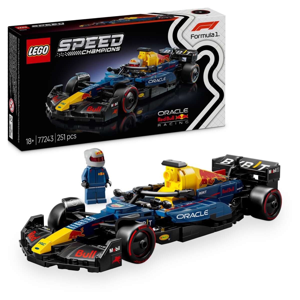 LEGO® Speed Champions Oracle Red Bull Racing RB20 F1®-racerbil 77243