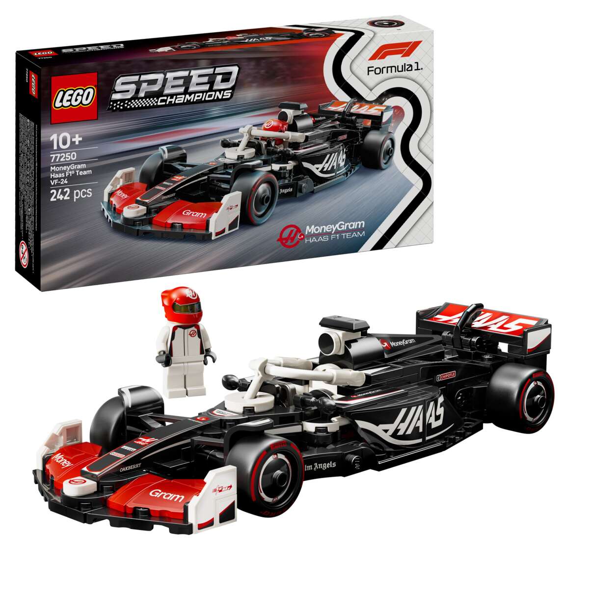 LEGO® Speed Champions MoneyGram Haas F1® Team VF-24-racerbil 77250
