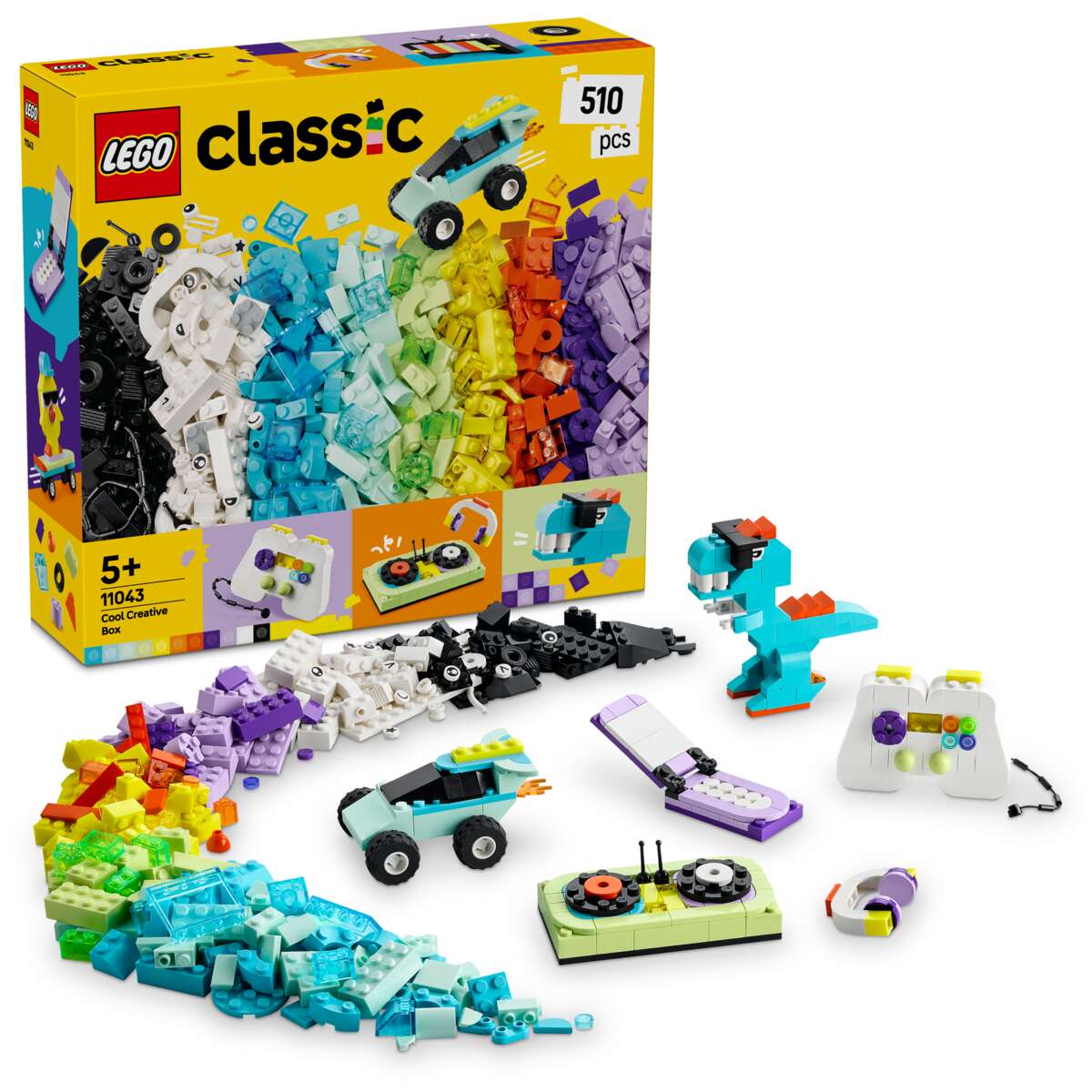 LEGO® Classic Kreativitetsboks med kule klosser 11043