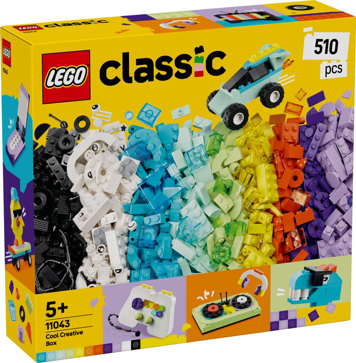 LEGO® Classic Kreativitetsboks med kule klosser 11043