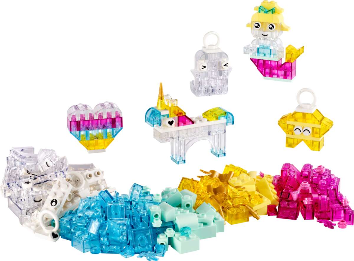 LEGO® Classic Magisk boks med gjennomsiktige klosser 11040