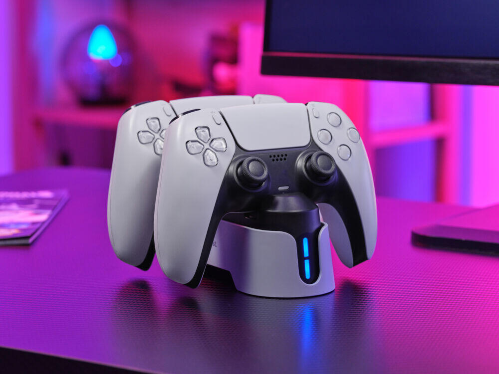 Trust GXT 228 dobbel ladestasjon for PS5 DualSense™-kontrollere