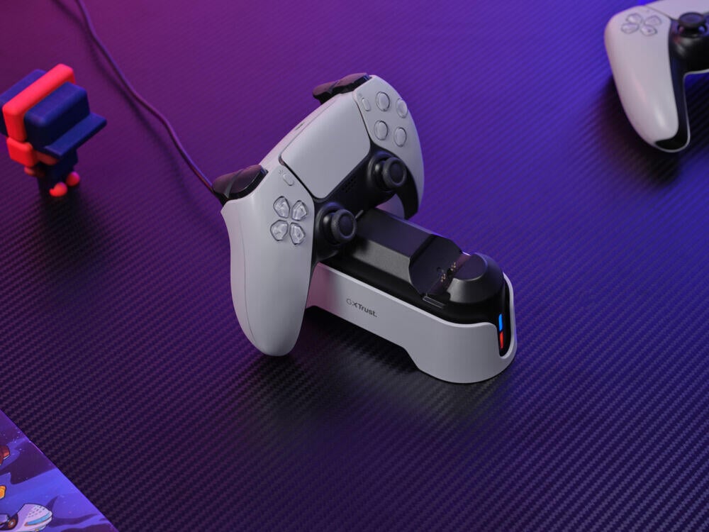Trust GXT 228 dobbel ladestasjon for PS5 DualSense™-kontrollere