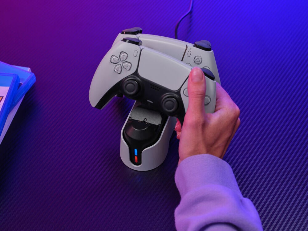 Trust GXT 228 dobbel ladestasjon for PS5 DualSense™-kontrollere