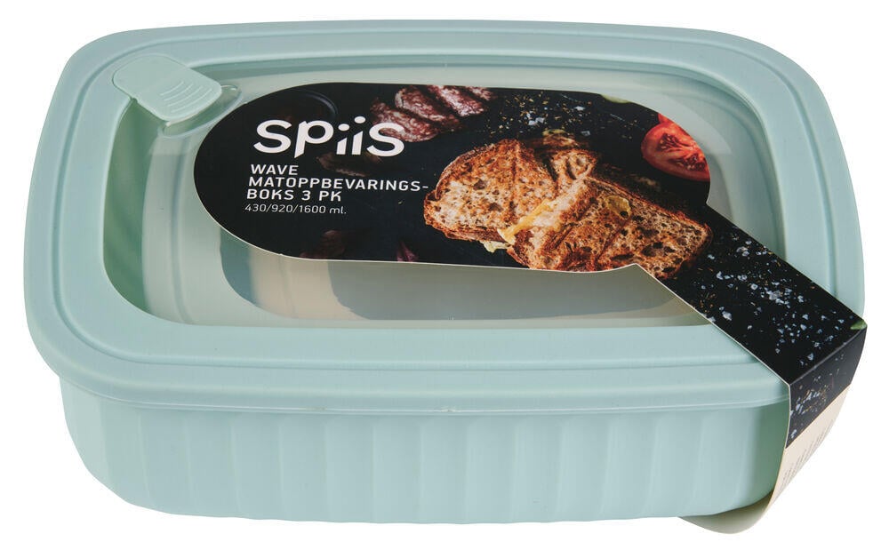 SPiis Wave matoppbevaring 3 stk