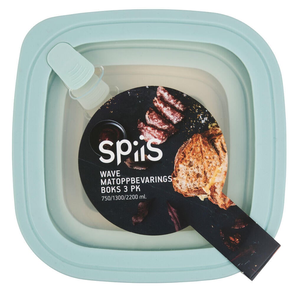 SPiiS Wave matoppbevaring 3 stk