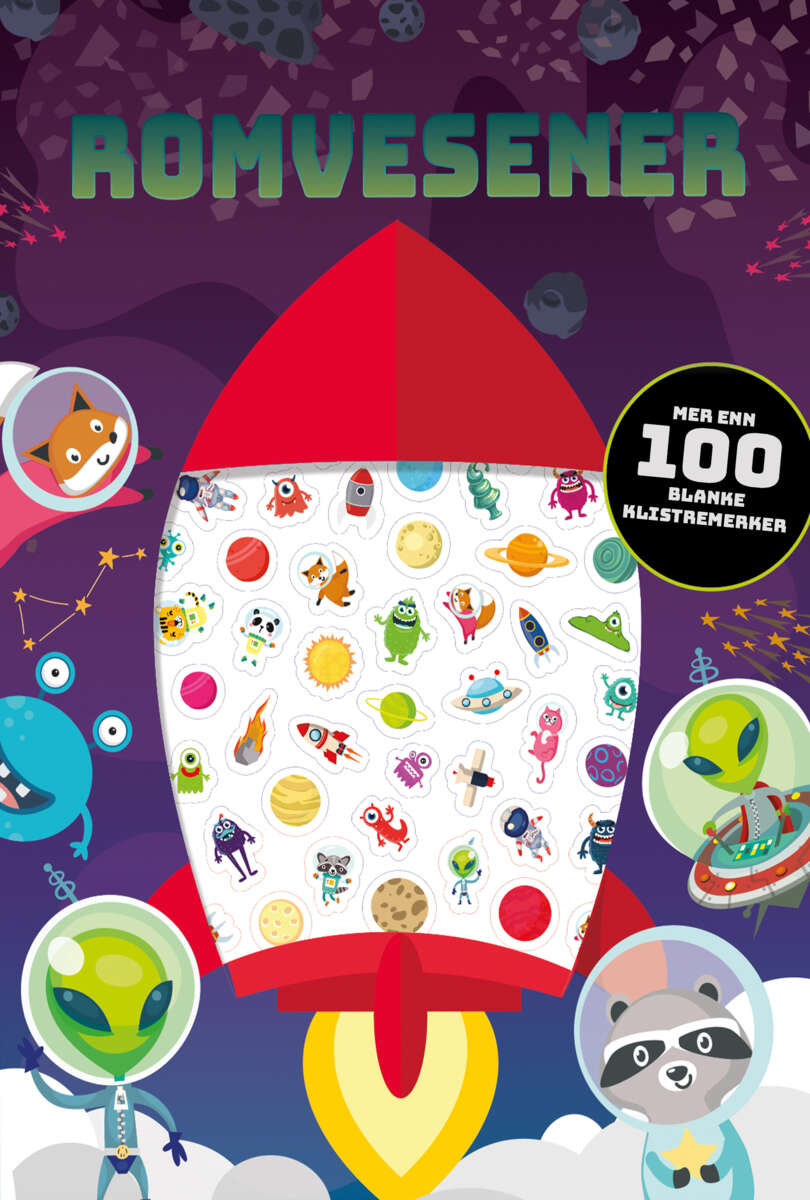 Aktivitetsbok romvesener boblesticker