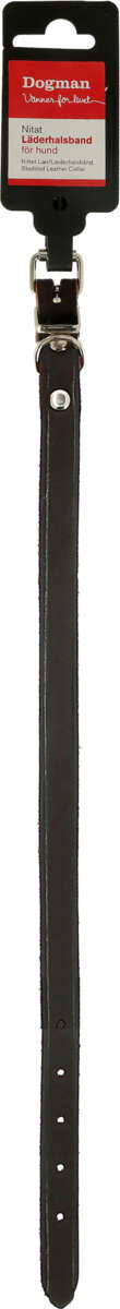 Dogman Halsbånd I Lær 12mm