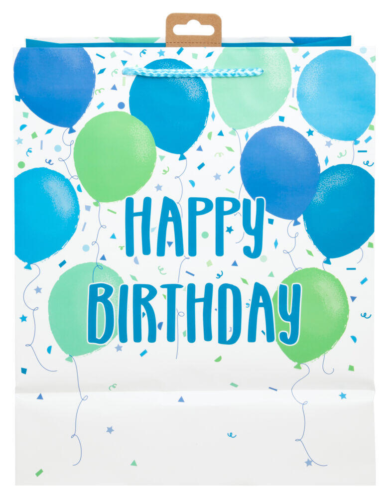 Gavepose stor Blå ballonger