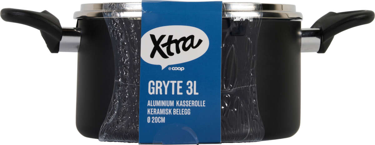 Xtra gryte med lokk