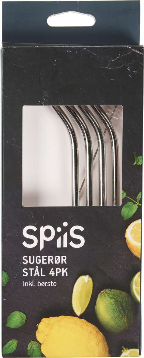 SPiiS sugerør 4pk