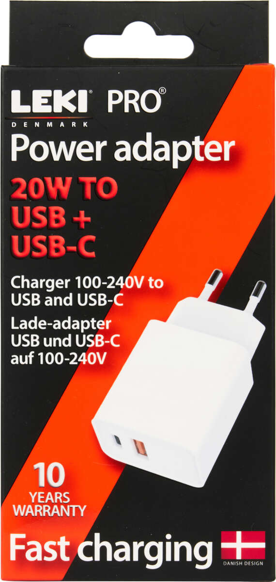 Leki bycph Pro USB + USB-C hurtiglader