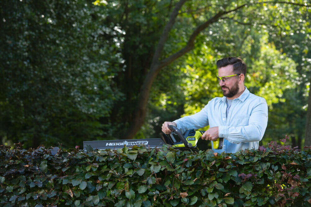 Ryobi ONE+ RY18LT18HTA-120 gresstrimmer/hekksaks m/batteri