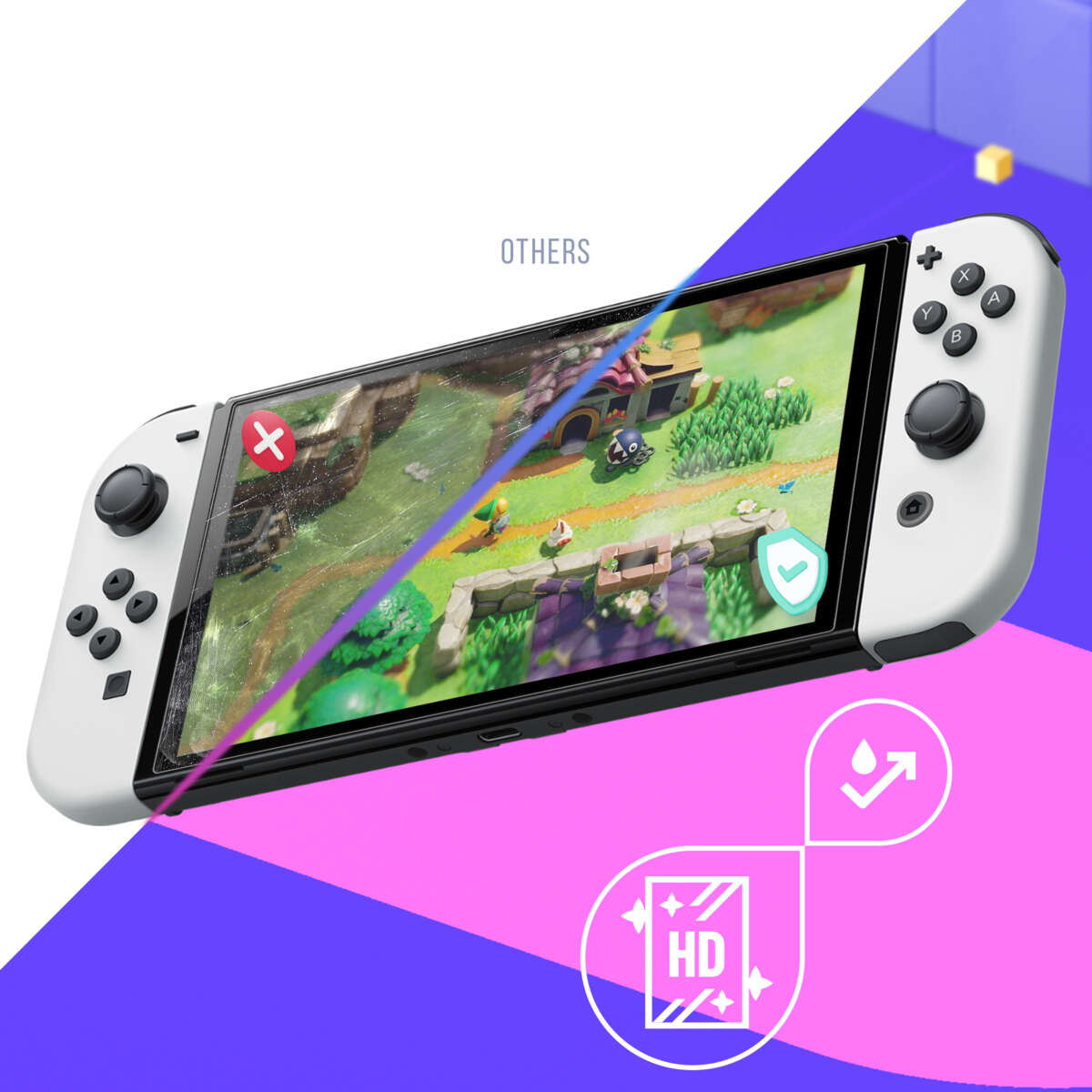 ONIVERSE Anti-blue light beskyttelsesskjerm for konsoll (SWITCH OLED)