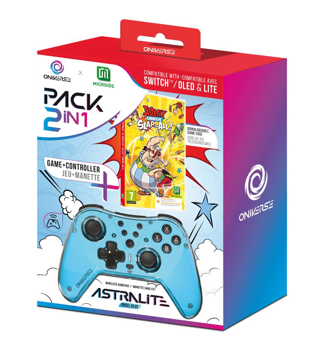 ONIVERSE Bundle Code in Box Asterix and Obelix + Controller (SWITCH PC Mobil)