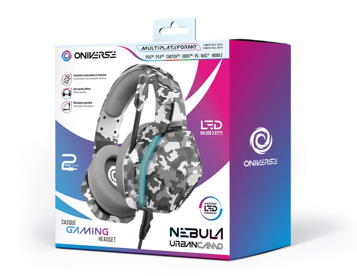 ONIVERSE - Gaming-headset Nebula - Urban Camo (Multiplattform)