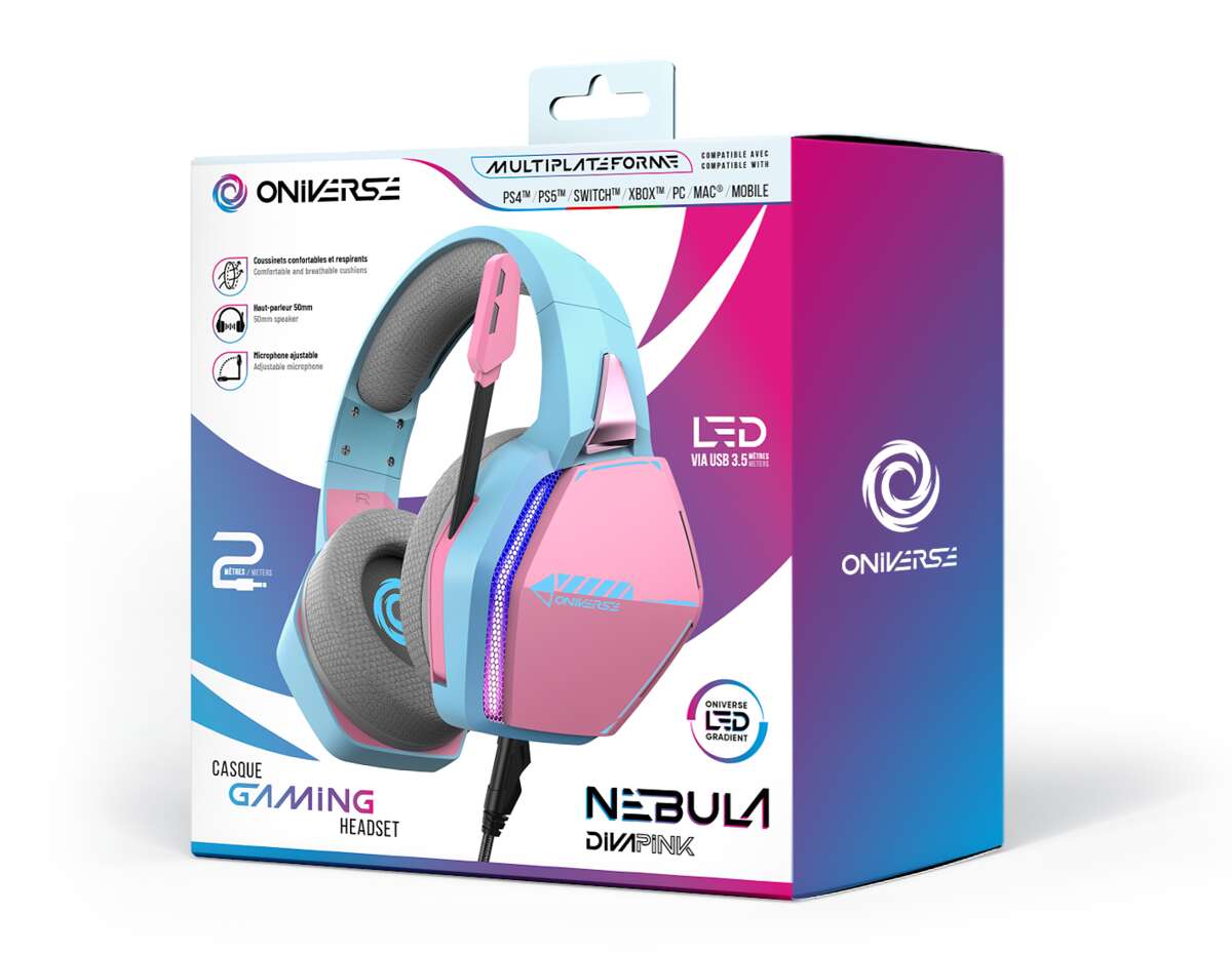 ONIVERSE Gaming Headset Nebula Diva Pink (Multiplattform)