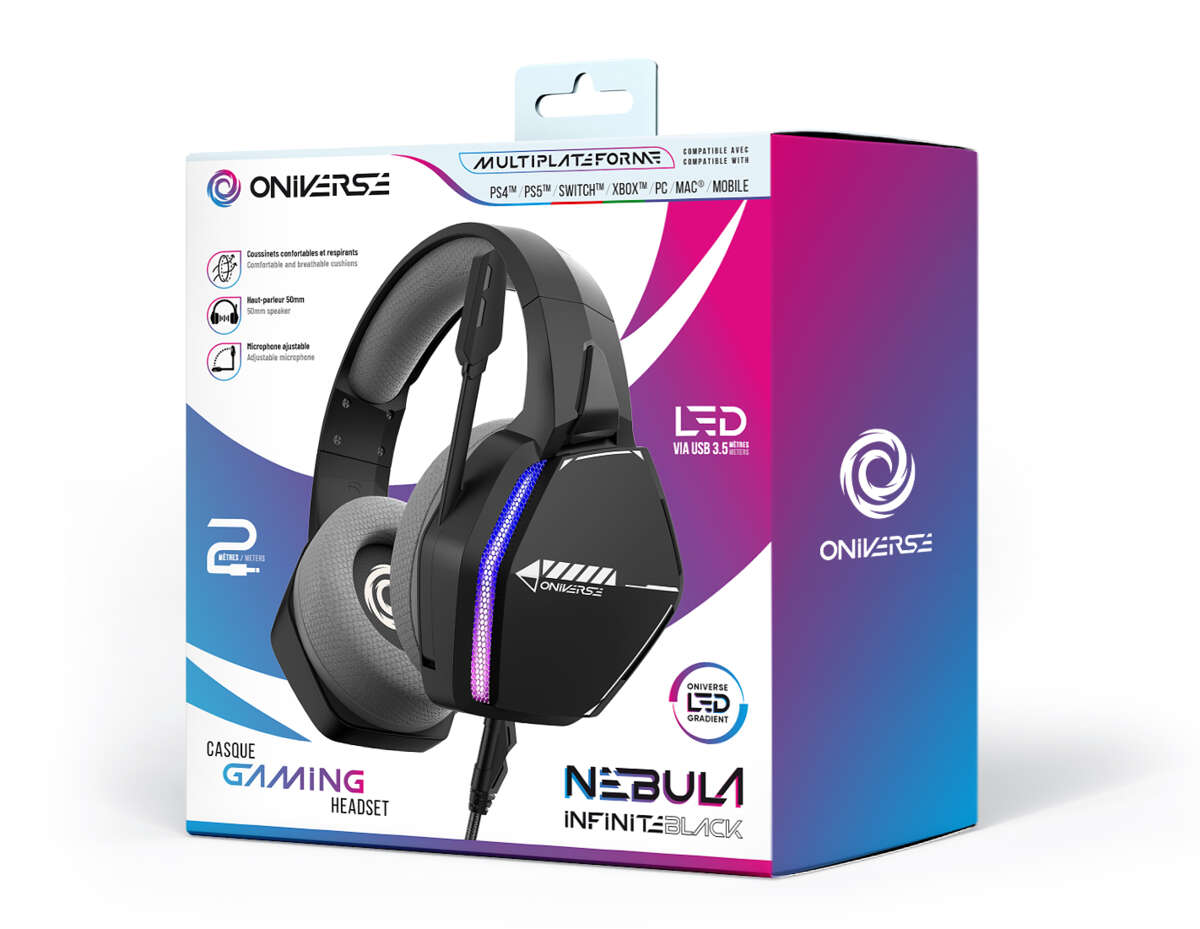 ONIVERSE Gaming Headset Nebula Infinite Black (Multiplattform)