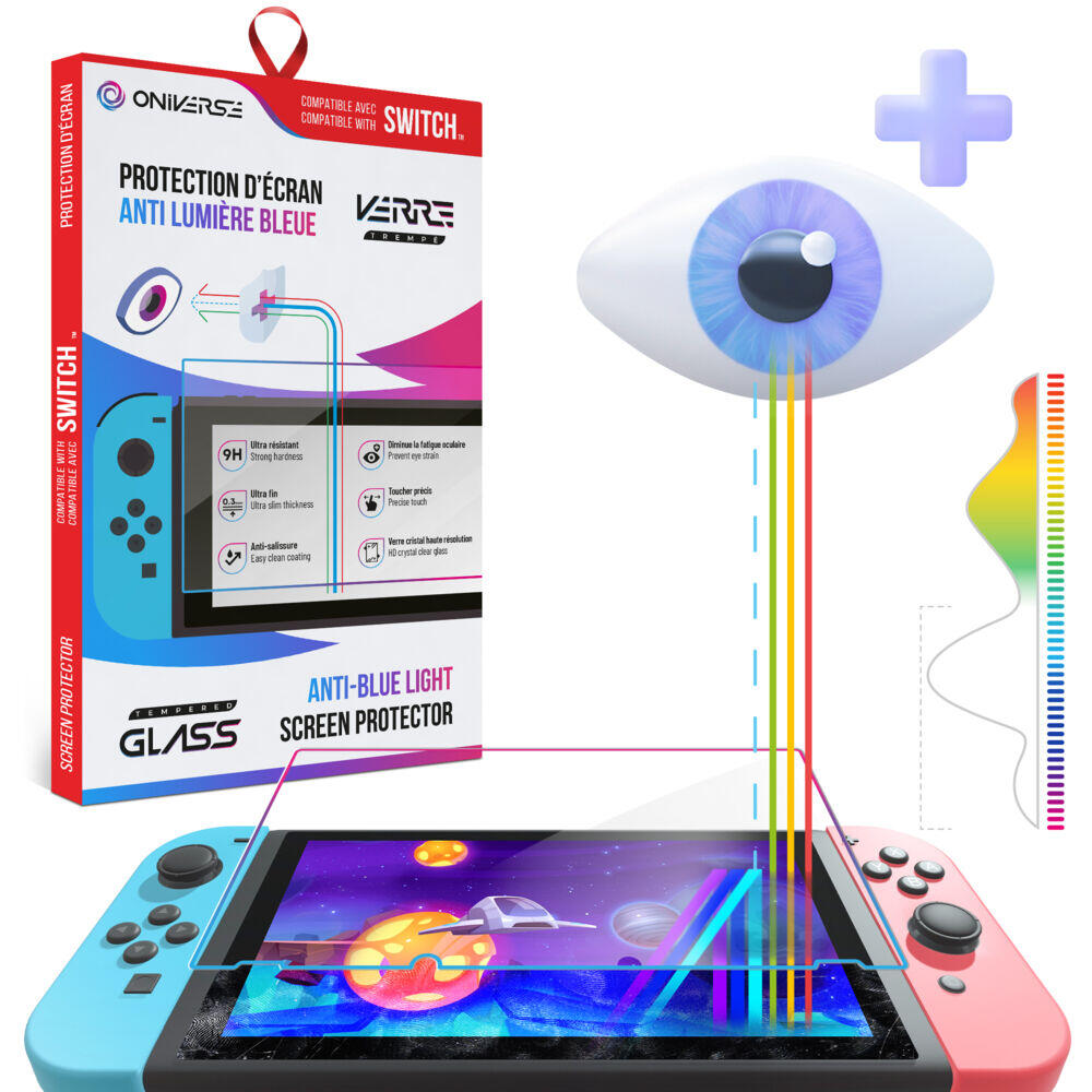 ONIVERSE Anti-blue light beskyttelsesskjerm for konsoll (SWITCH)