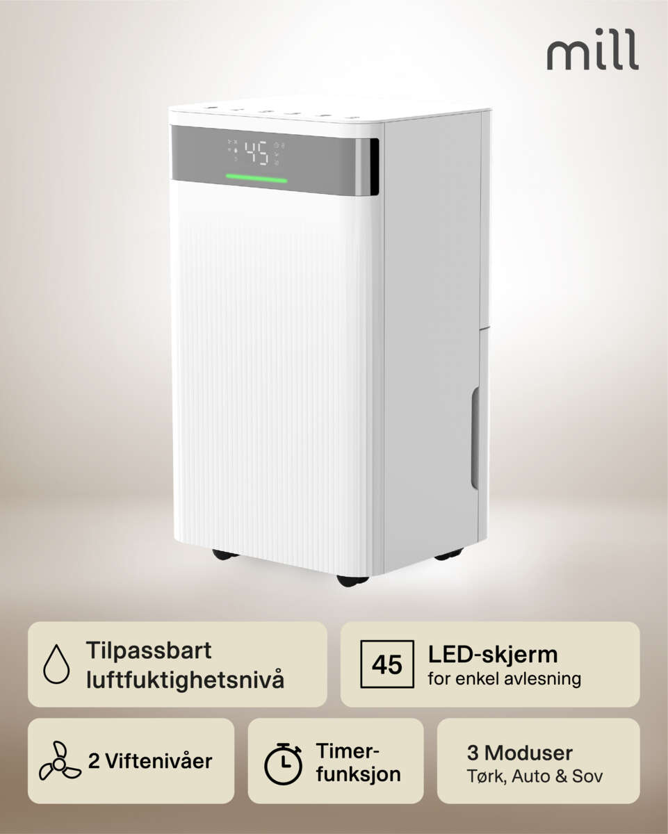 Mill MDH12 luftavfukter 12 liter