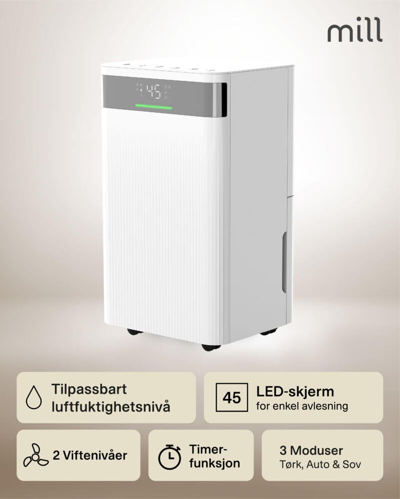 Mill MDH12 luftavfukter 12 liter