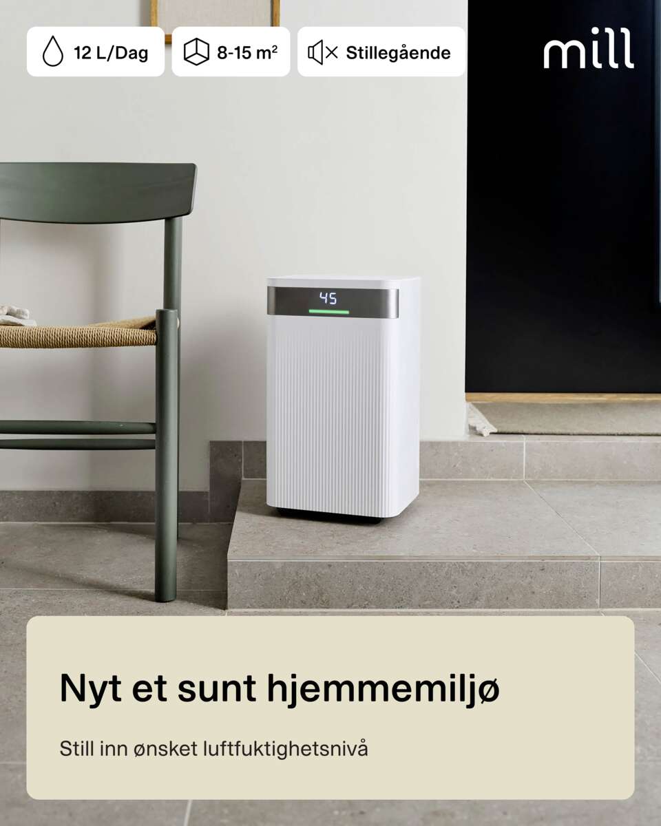 Mill MDH12 luftavfukter 12 liter