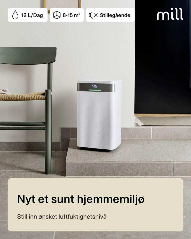 Mill MDH12 luftavfukter 12 liter