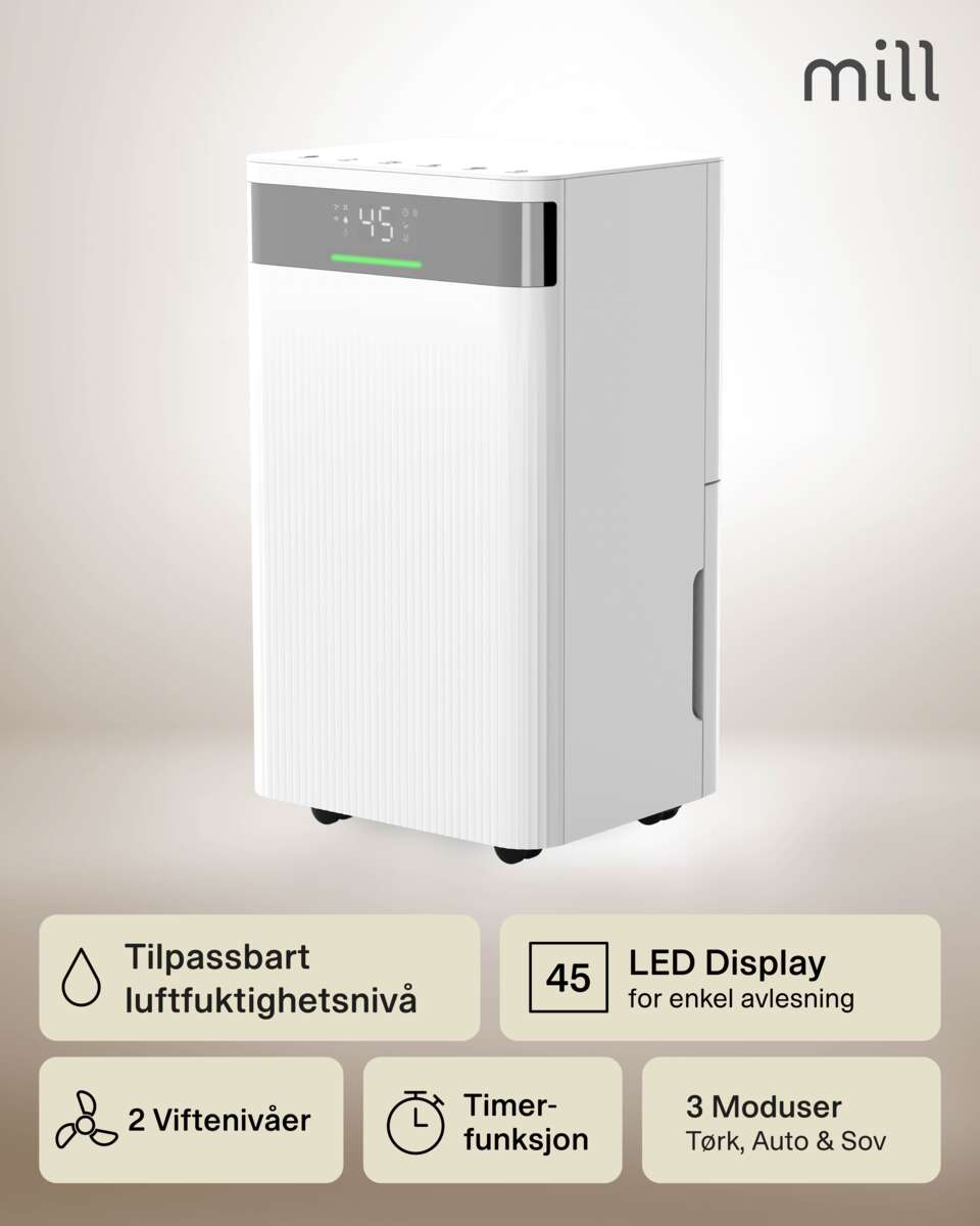 Mill MDH20 luftavfukter 20 liter